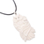 Bone pendant necklace, 'Owl Affection' - Mother and Child Bone Owl Pendant Necklace from Bali (image 2d) thumbail