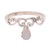 Moonstone band ring, 'Lovely Vines' - Spiral Motif Moonstone Band Ring from Bali (image 2f) thumbail