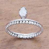 Featured review for Moonstone band ring, Lovely Serenity