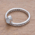 Moonstone band ring, 'Lovely Serenity' - Dot Motif Moonstone Band Ring Crafted in Bali (image 2c) thumbail