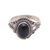 Onyx single-stone ring, 'Princess Gem' - Handmade Onyx Single-Stone Ring from Bali thumbail