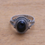 Onyx single-stone ring, 'Princess Gem' - Handmade Onyx Single-Stone Ring from Bali (image 2c) thumbail