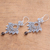 Smoky quartz dangle earrings, 'Serenity Swirls' - Spiral Motif Smoky Quartz Dangle Earrings from Bali (image 2b) thumbail