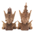 Wood sculptures, 'Hindu Lovers' (pair) - Hand-Carved Rama and Sita Sculptures from Indonesia (Pair) (image 2a) thumbail