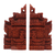 Wood bookends, 'Gapura Gaze' (7.5 inch) - Hand-Carved Cultural Suar Wood Bookends from Bali (7.5 in.) (image 2a) thumbail
