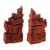 Wood bookends, 'Gapura Gaze' (7.5 inch) - Hand-Carved Cultural Suar Wood Bookends from Bali (7.5 in.) (image 2b) thumbail