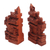 Wood bookends, 'Gapura Gaze' (7.5 inch) - Hand-Carved Cultural Suar Wood Bookends from Bali (7.5 in.) (image 2c) thumbail