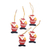 Wood ornaments, 'Waving Santa' (set of 5) - Hand-Painted Wood Santa Ornaments from Bali (Set of 5) thumbail