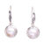 Aretes colgantes de perlas cultivadas - Aretes Colgantes de Plata de Ley y Perlas Cultivadas Blancas
