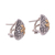 Gold accent sterling silver drop earrings, 'Bedeg Beehive' - Sterling Silver Gold Accent Bedeg Beehive Drop Earrings