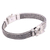 Men's sterling silver chain bracelet, 'Mystic Panther' - Men's Sterling Silver Naga Chain Panther Bracelet (image 2c) thumbail