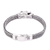 Men's sterling silver chain bracelet, 'Mystic Panther' - Men's Sterling Silver Naga Chain Panther Bracelet (image 2d) thumbail