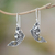Sterling silver dangle earrings, 'Elegant Goldfish' - Balinese Sterling Silver Elegant Goldfish Dangle Earrings (image 2) thumbail