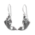 Sterling silver dangle earrings, 'Elegant Goldfish' - Balinese Sterling Silver Elegant Goldfish Dangle Earrings thumbail