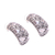 Sterling silver drop earrings, 'Bamboo Views' - Sterling Silver Leafy Bamboo Arches Drop Earrings thumbail