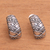 Sterling silver drop earrings, 'Bamboo Views' - Sterling Silver Leafy Bamboo Arches Drop Earrings (image 2b) thumbail