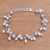 Cultured pearl and peridot charm bracelet, 'Snow Drops' - Cultured Pearl and Peridot Cluster Charm Bracelet from Bali (image 2) thumbail