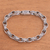 Sterling silver link bracelet, 'Buddha's Curls' - Sterling Silver Link Bracelet Crafted in Bali