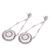 Sterling silver dangle earrings, 'Hiding Eden' - Sterling Silver Buddha Curl Motif Dangle Earrings from Bali (image 2d) thumbail