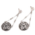 Sterling silver dangle earrings, 'Hiding Eden' - Sterling Silver Buddha Curl Motif Dangle Earrings from Bali (image 2e) thumbail