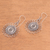 Sterling silver dangle earrings, 'Bali Sun' - Handcrafted Sterling Silver Dangle Earrings from Bali