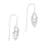 Sterling silver drop earrings, 'Shining Snail Spiral' - High-Polish Spiral Pattern Sterling Silver Drop Earrings