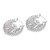 Sterling silver hoop earrings, 'Wrought Beauty' - Openwork Sterling Silver Hoop Earrings from Bali