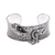 Sterling silver cuff bracelet, 'Majestic Creature' - Artisan Crafted Sterling Silver Dragon Cuff Bracelet (image 2c) thumbail
