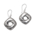 Sterling silver dangle earrings, 'Songket Twist' - Songket Motif Sterling Silver Dangle Earrings from Bali thumbail