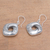 Sterling silver dangle earrings, 'Songket Twist' - Songket Motif Sterling Silver Dangle Earrings from Bali (image 2b) thumbail