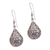 Sterling silver dangle earrings, 'Rain Blossoms' - Sterling Silver Scroll Work Raindrop Dangle Earrings (image 2d) thumbail