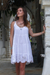 Rayon sundress, 'Snow White Dewi' - Embroidered Rayon Sundress in Snow White from Bali thumbail