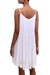 Rayon sundress, 'Snow White Dewi' - Embroidered Rayon Sundress in Snow White from Bali (image 2c) thumbail