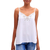 Rayon tank top, 'White Kerawang' - Floral Embroidered Rayon Tank Top in Snow White from Bali thumbail
