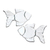 Espejos de pared decorativos de cristal, (par) - Espejos de pared decorativos Goldfish de vidrio de Java (par)