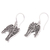 Sterling silver dangle earrings, 'Great Wolf' - Handcrafted Sterling Silver Standing Wolf Dangle Earrings
