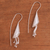Sterling silver drop earrings, 'Flower Cones' - Conical Sterling Silver Drop Earrings from Bali