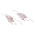 Sterling silver drop earrings, 'Budding Orchid' - Sterling Silver Flower Drop Earrings from Bali (image 2d) thumbail