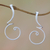 Sterling silver drop earrings, 'Modern Tendrils' - Modern Sterling Silver Drop Earrings from Bali thumbail