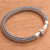 Men's sterling silver chain bracelet, 'Sanca Soul' - Men's Sterling Silver Naga Chain Bracelet from Bali (image 2c) thumbail