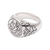 Sterling silver signet ring, 'Peace Bearer' - Peace Dove with Olive Branch Sterling Silver Signet Ring (image 2e) thumbail