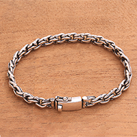 Featured review for Sterling silver link bracelet, Forever United