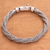 Sterling silver chain bracelet, 'Three Dragons' - Sterling Silver Triple Chain Bracelet from Bali thumbail