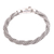 Sterling silver chain bracelet, 'Three Dragons' - Sterling Silver Triple Chain Bracelet from Bali (image 2d) thumbail