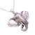 Peridot pendant necklace, 'Elephant Hat' - Peridot Elephant Pendant Necklace from Java