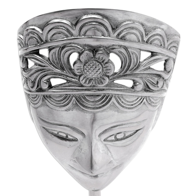 Eisenplastik, 'Chandra Kirana - Eisenmasken-Skulptur der javanischen Prinzessin Chandra Kirana