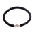 Leather braided bracelet, 'Soul Braid' - Unisex Leather Braided Bracelet from Bali (image 2e) thumbail