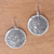 Sterling silver dangle earrings, 'Sun Empress' - Handcrafted Sterling Silver Dangle Earrings from Bali (image 2b) thumbail