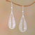 Sterling silver filigree dangle earrings, 'Replenishing Raindrops' - Sterling Silver Filigree Raindrop Dangle Earrings