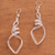 Sterling silver filigree dangle earrings, 'Descending Spiral' - Sterling Silver Filigree Descending Spiral Dangle Earrings